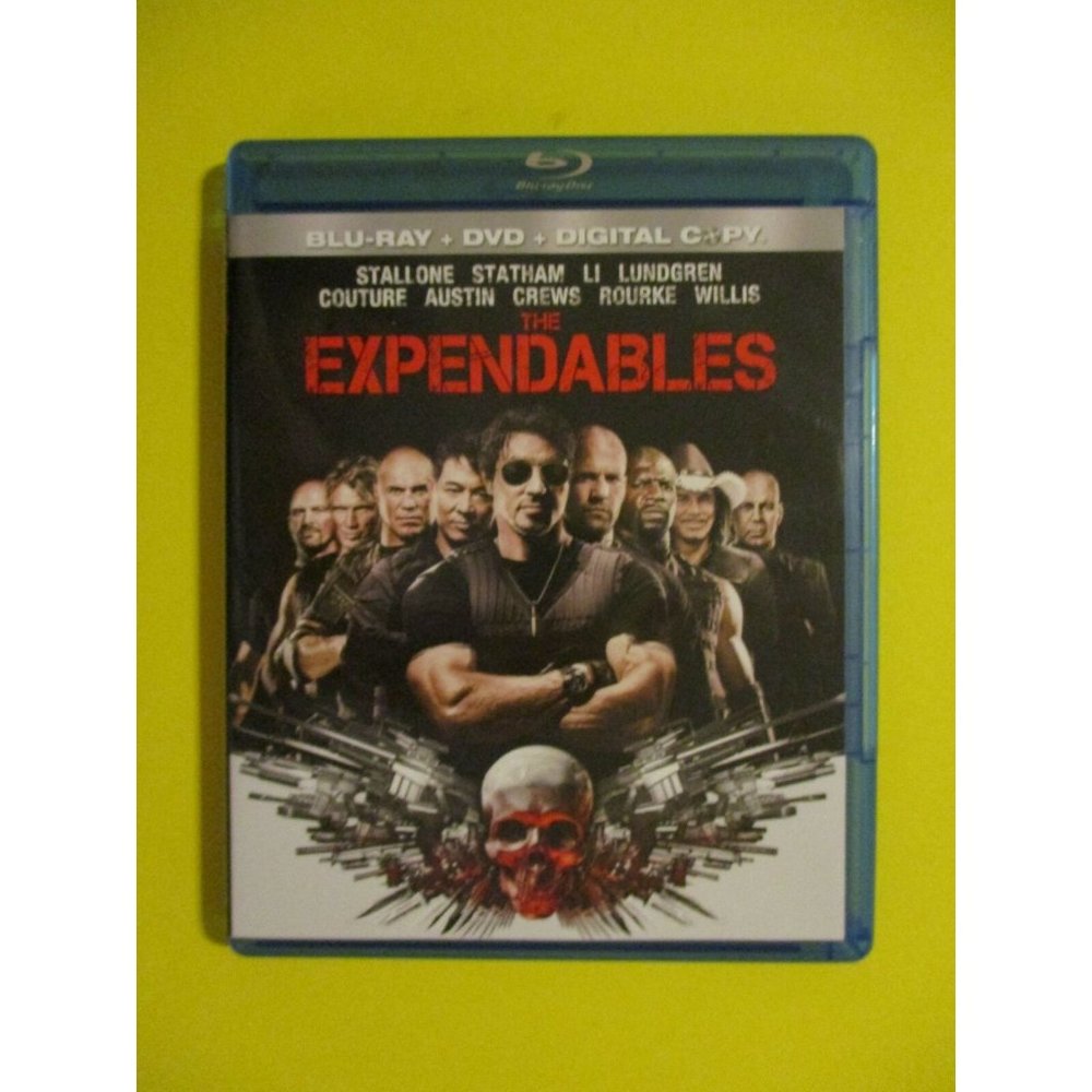 The Expendables Blu-ray DVD 3-Disc Set Sylvester Stallone Jet Li